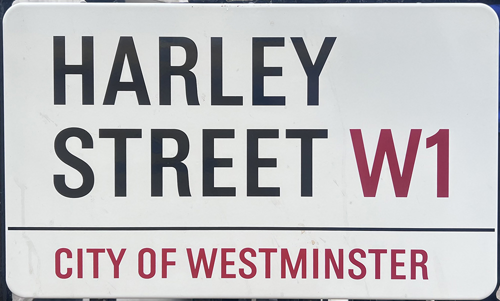 Harley Street Sign